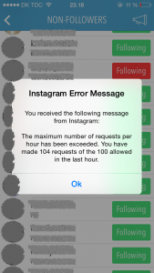 Unfollow følgere instagram