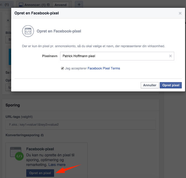 Instagram Annoncer Facebook Power Editor facebook pixel